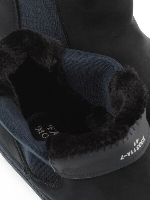 05-X30311A-7 INK. BLUE Ботинки демисезонные мужские (натуральная кожа, байка)