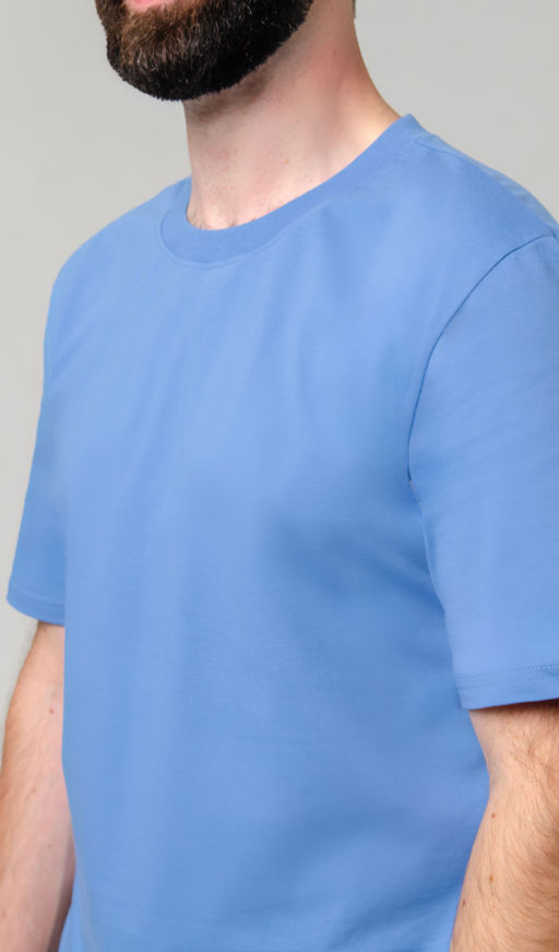 Арт. 61112/3 Футболка мужская 48-58 (6 шт) Цвет:светло-голубой - Идеал фото 6