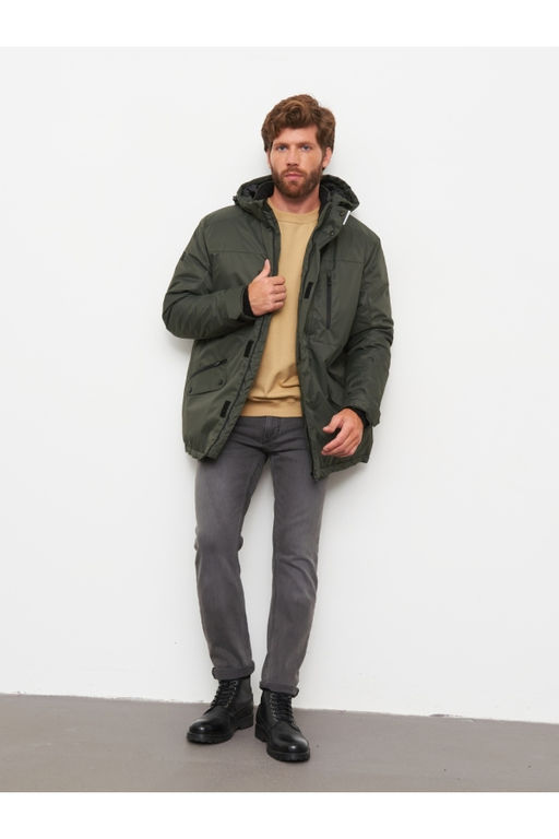 Акция -10%!!! М-33 Куртка классическая мужская утепленная (т.хаки)