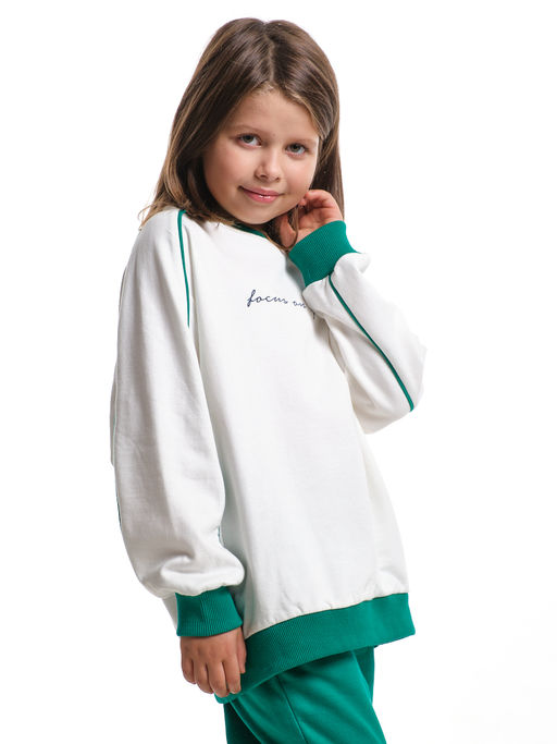 Спортивный костюм для девочки подростка UD 8048 касар/зеленый - Mini maxi фото 6