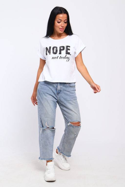 Футболка с надписью Nope, not today, Арт. 804