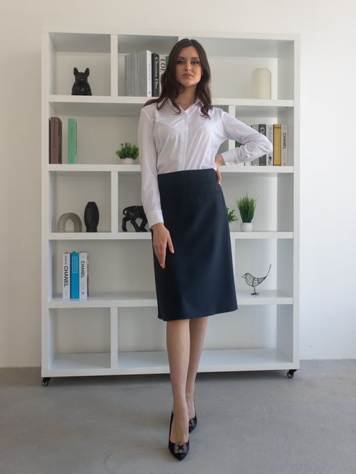 юбка расклешенная от пояса к низу, на подкладке - Трика фото 3