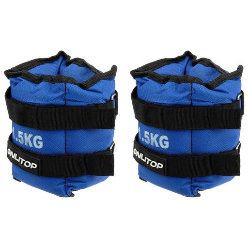 Утяжелители ONLYTOP, 2 шт. × 1.5 кг, цвет синий
