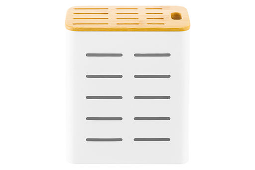 Подставка для ножей 17,5*9,3*21,5 см Белая + бамбуковая крышка - Elan gallery фото 6