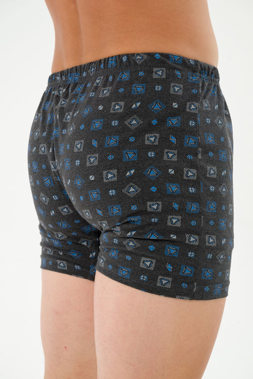 Трусы-боксеры мужские из кулирки антрацит - Амадэль фото 3