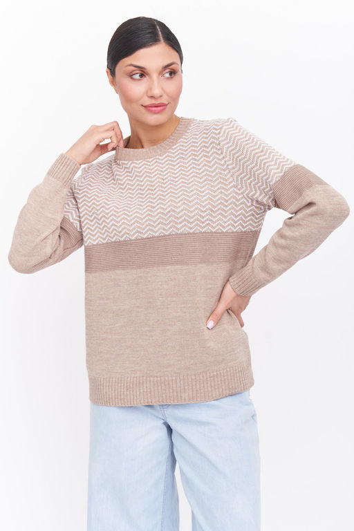 Джемпер Д 3223/бежевый (1390) - Текстильная мануфактура фото 3