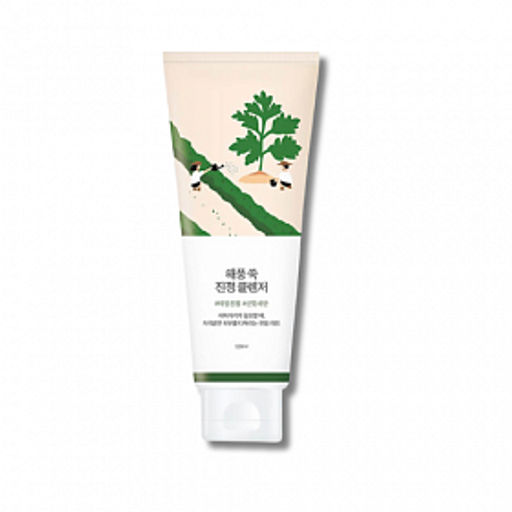 Round Lab Mugwort Calming Cleanser, 150 ml - Успокаивающая пенка для умывания с полынью