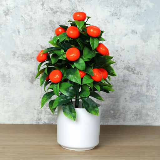 Цветочная композиция Мандарин 28 см / KLM-002 /уп 12/96/ - Галеонтрейд фото 2