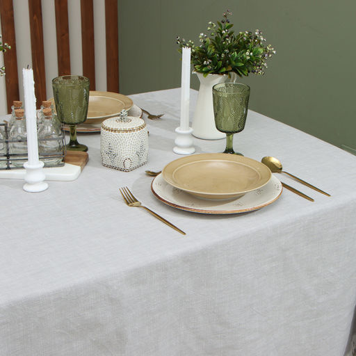 Скатерть Этель, цв. серый, 152х305 см, 100% хл - Simaland фото 3