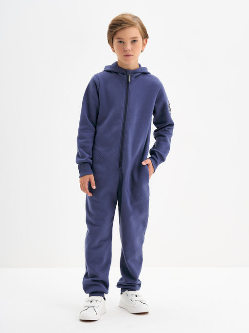 Серо-синий комбинезон для мальчика