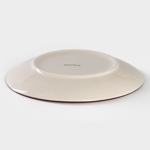 Десертная тарелка Доляна «Морской мир», d=19 см, керамика, жёлтая