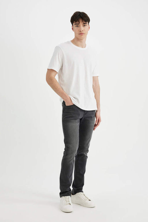 Pedro Slim Fit Джинсовые брюки узкого кроя с нормальной талией и узкими штанинами - Defacto фото 3