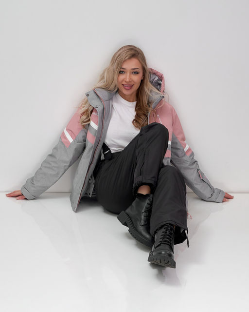 Горнолыжный костюм женский зимний серого цвета 02808Sr - Mtforce фото 12