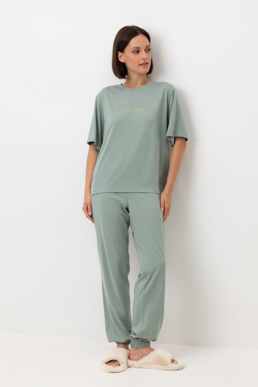 Е 20151/сухой зеленый пижама жен