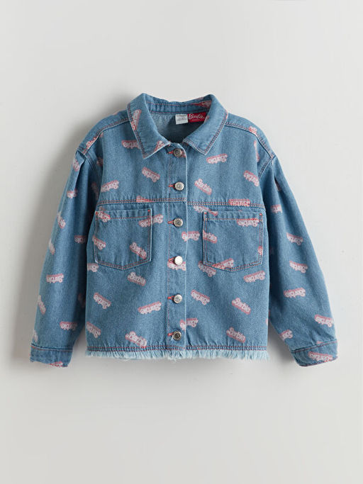 Barbie Bask?l? K?z ?ocuk Jean Ceket