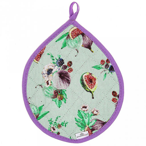 "Инжир К" Кухонный комплект: прихватка 20х25см "Капелька" - 2шт, хлопок "Премиум" 191г/м2 - хлопок 100%, наполнитель - ватин 280гр/м2, "Домашняя мода" (Россия)