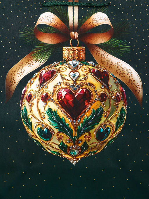 Цена за 2 шт. Пакет подарочный новогодний ламинированный, «Новогодний шар », 26×12×32 см