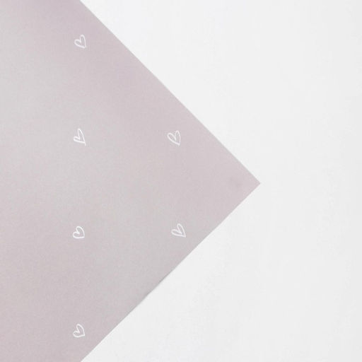 Цена за 10 шт. Бумага упаковочная крафтовая «Сердца», 70 х 100 см