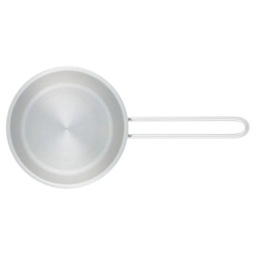 51795 WERNER Набор посуды CASINA из 4 пр. (ковш 14х7,5 см/1,2 л, кастрюля с крышкой 14х7,5 см/1,2 л, сковорода 16х4 см), с индукционным дном. Материал: нержавеющая сталь 18/10. Толщина стенок: 0,6 мм, толщина дна: 3,1 мм.