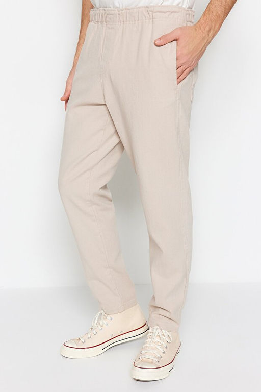 Ta_ Regular Fit Lastik Belli Gabardin Pantolon TMNSS23PL00033