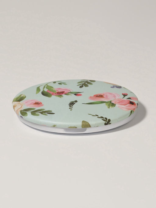 Цена за 3 шт. Зеркало складное «Цветы», d=7.5 см, с увеличением х2, рисунок МИКС