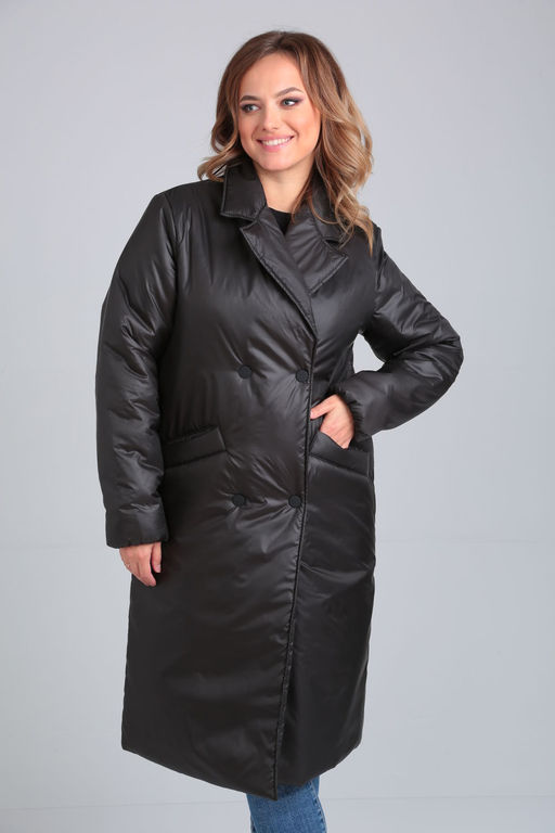 Пальто Modema 1039/1 черный  фото 5