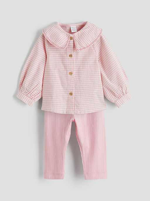 Bebe Yaka K?z Bebek G?mlek ve Tayt