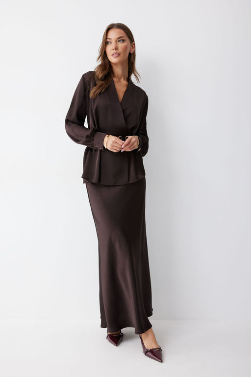 Юбка LYUSHe 4238-Р коричневый