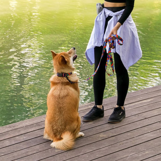 Поводок Невозможно слиться с улицей, 2.5 см, 1.5 м - Пушистое счастье фото 3