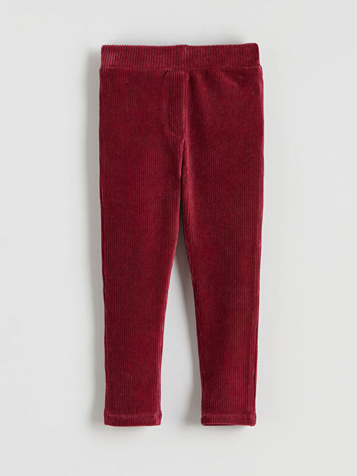 Beli Lastikli Basic K?z ?ocuk Kadife Tayt