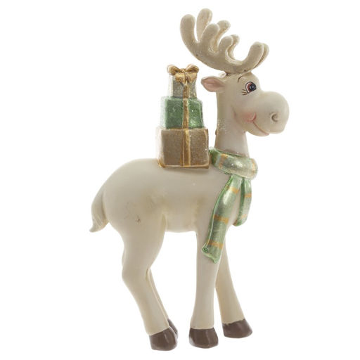 Фигурка декоративная "Олень", L8,5 W4,5 H16 см, 2в.