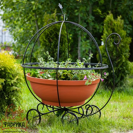 Садовая подставка для цветов 51-302 - Фабрика интерьерной ковки фото 4