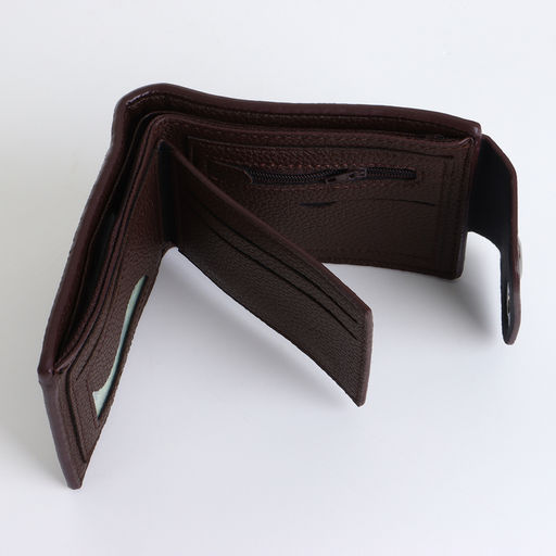 Портмоне мужское на магните, коричневое