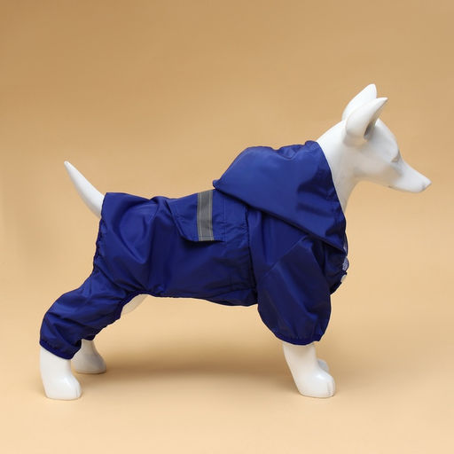 Комбинезон для собак, демисезонный с подкладом, размер ХS (ДС 22, Ог 34 см), синий - Simaland фото 4