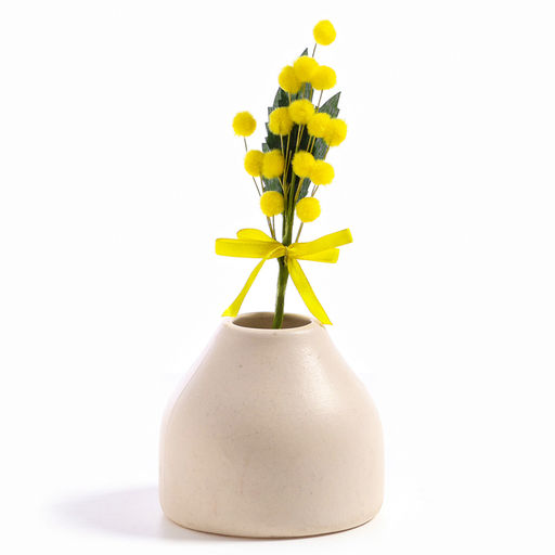 Цена за 12 шт. Декоративная веточка «Мимозы с лентой», 20×8×2.5 см