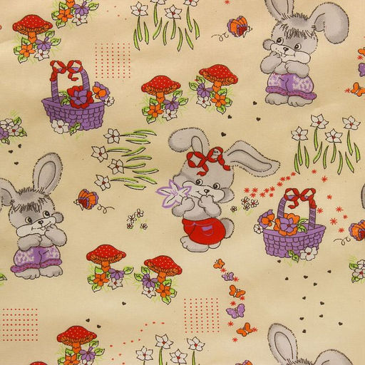 Детское постельное бельё BABY Лесная сказка, цвет бежевый, 112х147 см, 110х150 см, 60х60 см, бязь 142 гр/м - Атра фото 2