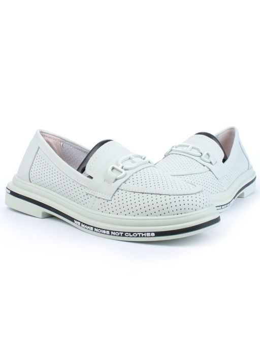 03-PDD170-6 LT. GREEN Лоферы женские (натуральная кожа)