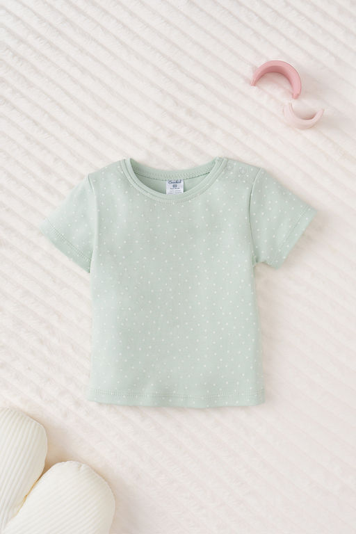 CROCKID СТОК! Фуфайка. Цвет: горошки на дымчатом нефрите