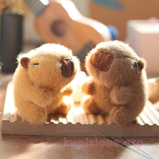 Мягкий брелок Cute capybara