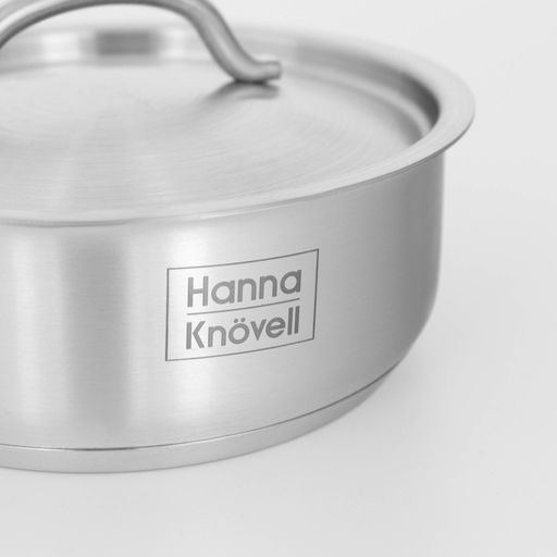Сотейник Hanna Knövell, 1.2 л, d=16 см, h=6.5 см, с крышкой, толщина стенки 0.8 мм, индукция, нержавеющая сталь