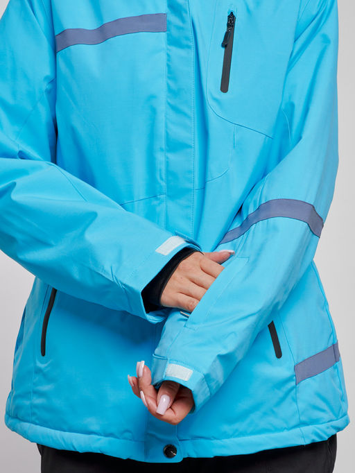 Горнолыжный костюм женский большого размера зимний голубого цвета 03382Gl - Chunmai фото 9