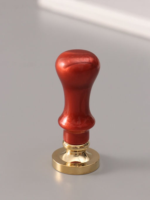 Печать для сургуча с пластиковой ручкой «Венок с буквой M», 2.5×2.5×6.3 см