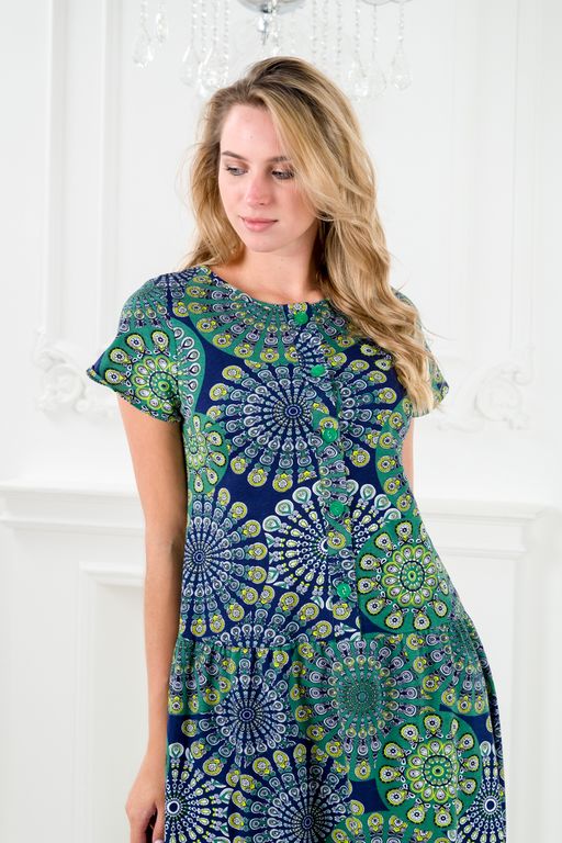 Платье женское из кулирки Кармелита карусель - Амадэль фото 7