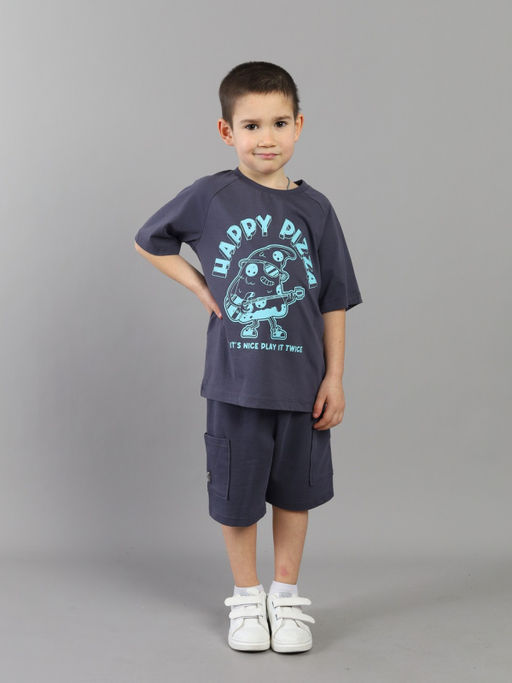 CRB wear / CSKB 64073-48K Футболка для мальчика,темно-серый/Ex.Cherubino фото 2