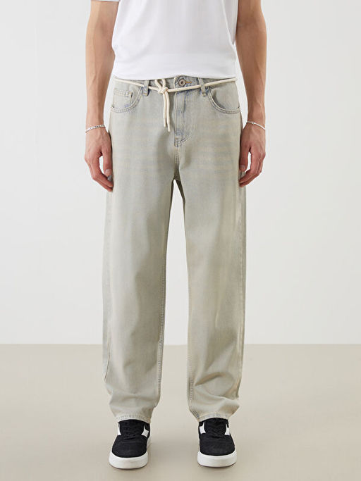 Loose Fit Erkek Jean Pantolon