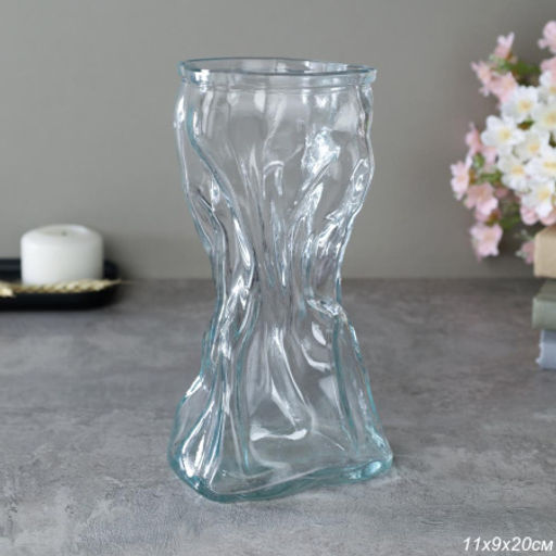 Ваза для цветов 20 см / WRD-152 Мятая /уп 30/ без индивидуальной упаковки