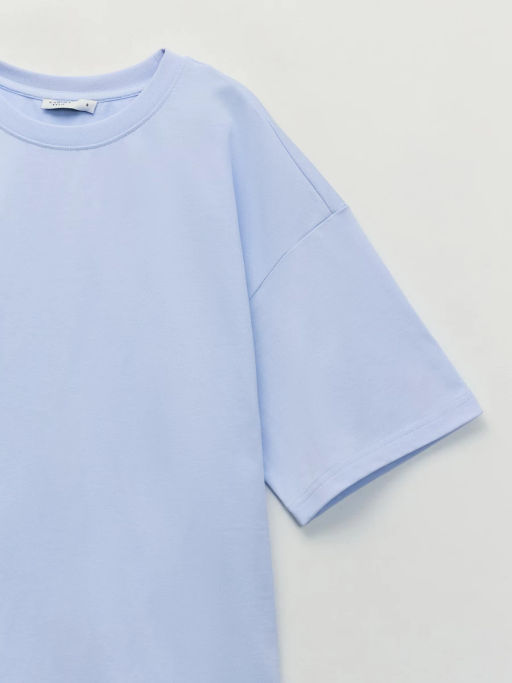 Базовая футболка оверсайз из хлопка / Zarina фото 8