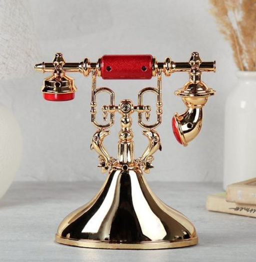 Часы настольные Телефон 15х12х19 см / А527 /уп 72/ - Галеонтрейд фото 5