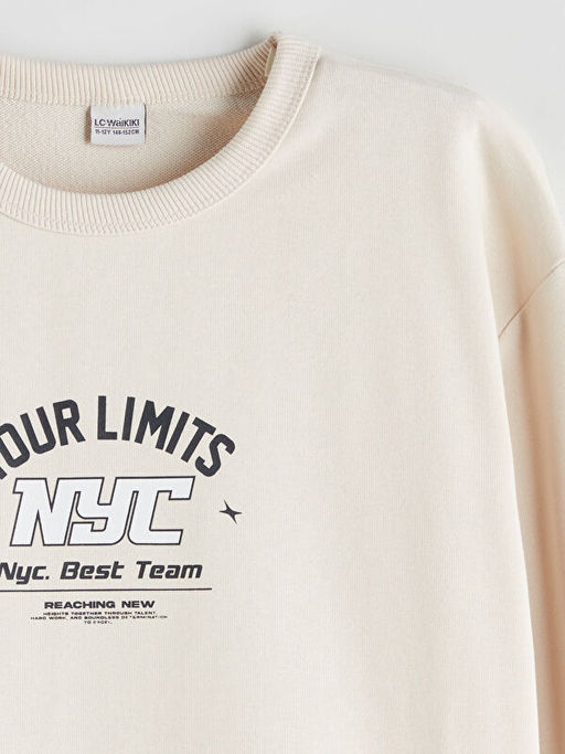 Bisiklet Yaka Erkek ?ocuk Sweatshirt