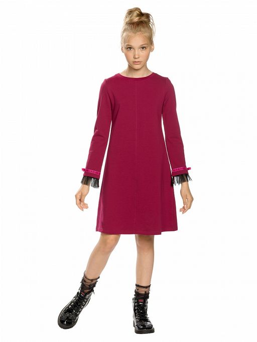 PELICAN, платье для девочек, Малиновый